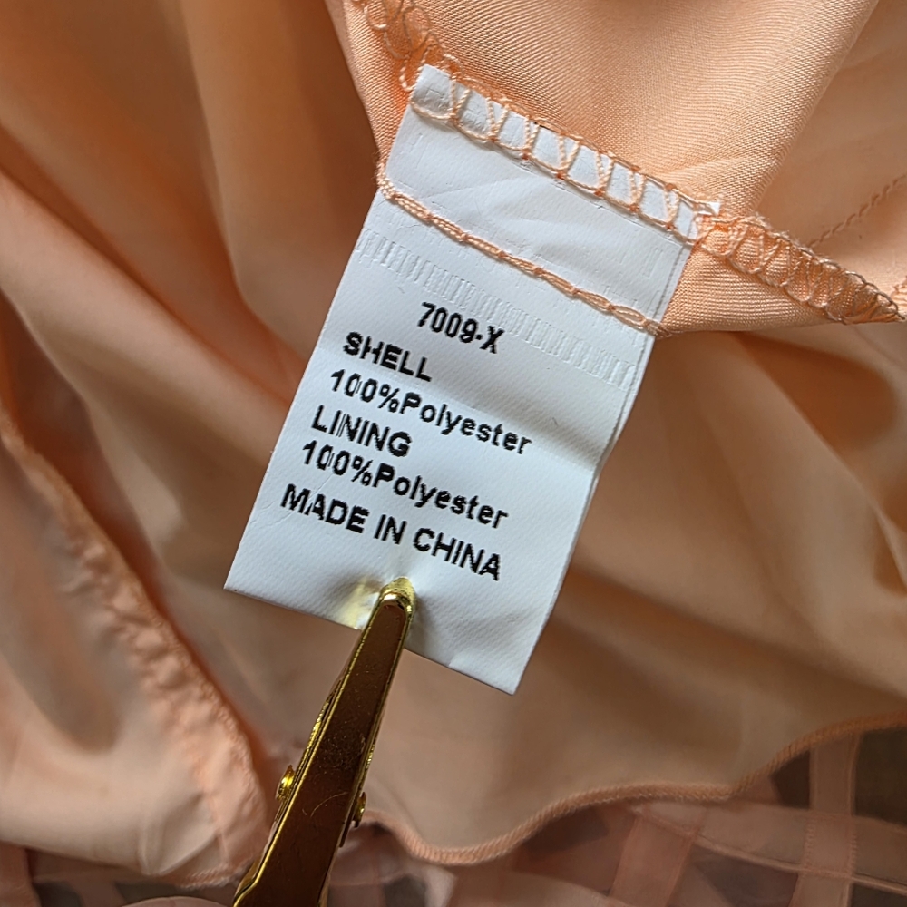 Pretty Garden Peach Off The Shoulder Babydoll Mini Dress – NWT – Women’s Size S - Picture 5 of 11
